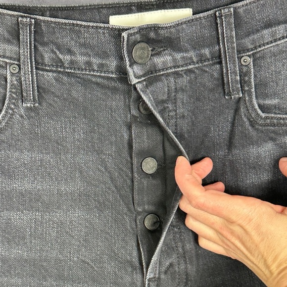 Mother Superior The Tomcat Jeans Womens Size 31 Black Lies Straight‎ Leg Denim - Picture 10 of 14